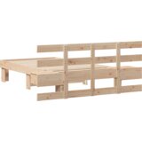 vidaXL krevetna konstrukcija smeđa 90 x 190 cm čvrsta borova drva | shoptok.hr