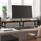  Stalak za monitor boja dimljenog hrasta 105x23x15,5 cm drveni | shoptok.hr