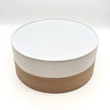  stropno svetlo sirja wood 1xE27/15W/230V prečnik 35 cm bela/hrast | Eponuda.com