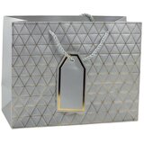  Geometrijska poklon vrećica zlatne linije 23 x 18 x 10 cm | shoptok.hr