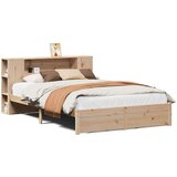  Krevet s regalom za knjige bez madraca 140x190 cm od borovine | shoptok.hr