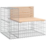  Vrtna klupa s gabionskim dizajnom 184x71x65,5 cm od borovine | shoptok.hr
