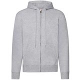Fruit Of The Loom Grey Zippered Hoodie Classic cene
