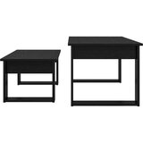  Set stolića za kavu 2 pcs Crni hrast Konstruirano drvo | shoptok.hr