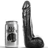 All Black VSE ČRNO - MEHKO ČRNO REALISTIČNI DILDO 20 CM, (21241909) | Shoptok.si