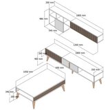 Hanah home set nameštaja za dnevnu sobu Milan Set 483 | Eponuda.com