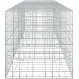  Gabion s žicom debljine 5 mm i mrežom 10x10 cm 450x100x100 cm | shoptok.hr