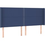 vidaXL Vzglavje z ušesi modro 183x16x118/128 cm blago, (20933110) Cene