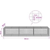  Gabion s žicom debljine 3,5 mm i mrežom 5x2,5 cm 300x100x50 cm | shoptok.hr