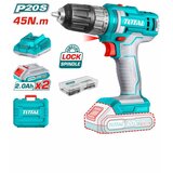 Total li-ion akumulatorska bušilica 20v, 2x2,0 ah, 45Nm, 10mm TDLI200528 | ePonuda.com