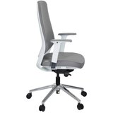 MID.YOU Pisarniški Stol Chiaro T4 White, Siva | Shoptok.si