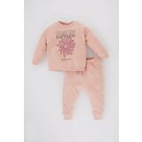 Defacto Baby Girl Floral Sweatshirt Sweatpants 2 Piece Set Cene
