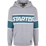 Starter Black Label Men's hoodie Starter Across Stripe Hoodie gray melange/turquoise | shoptok.hr
