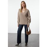 Trendyol Mink Soft Textured Knitwear Sweater Cene