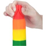 Lovetoy Prider - realistični dildo z modi - 20 cm (mavrica) | Shoptok.si