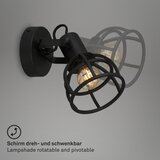 BRILONER 2669-015 - zidna reflektorska lampa retro 1xE14/25W/230V crna | Eponuda.com
