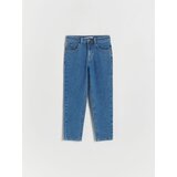 Reserved - Kavbojke mom fit - Mornarsko modra | Shoptok.si