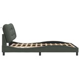  Okvir kreveta s LED svjetlima tamnosivi 140 x 200 cm od tkanine | shoptok.hr