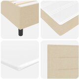  Posteljni okvir z vzmetnico Bež Tkanina 140 x 190 cm Vzmetnica, (22067378) | Shoptok.si