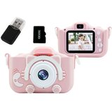  Dječja HD kamera + 32GB kartica + torbica + selfie kamera + ugrađene igre, plava ili ružičasta Cijene