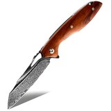 IZMAEL Zložljivi nož GO-35057 iz damaskove jekla - Rjava | Shoptok.si