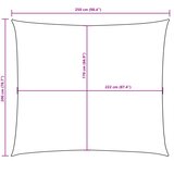  Jedro protiv sunca od tkanine pravokutno 2 x 2,5 m smeđe-sivo | shoptok.hr