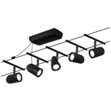 PAULMANN 94469 - SET 5x GU5.3/10W Kompletan kablovski sistem CUP 230V crna | Eponuda.com
