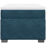 Box spring krevet s madracem tamnoplavi 90x200 cm baršunasti | shoptok.hr