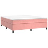  Za krevet s oprugama ružičasti 160x200 cm baršunasti | shoptok.hr