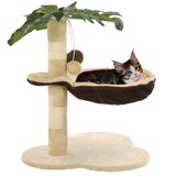 vidaXL Mačje drevo s praskalnikom iz sisala 50 cm bež in rjave barve, (20796996) | Shoptok.si