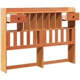 vidaXL Vzglavje s predelki voščeno rjavo 160 cm trdna borovina | Shoptok.si
