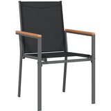  Vrtni set za objed 9 pcs Crna Čelik s prahom | shoptok.hr
