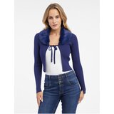 Orsay Blue women's cardigan with faux fur - Women | shoptok.hr