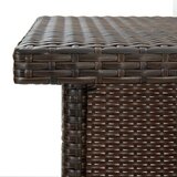  Kutni barski stol smeđi 100 x 50 x 105 cm od poliratana | shoptok.hr
