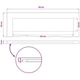  Pravokutni stolni vrh 80 x 30 x 3 cm Pravokutni - Prirodna 90 x 55 x 3 5 cm Živi rub 1 strana | shoptok.hr