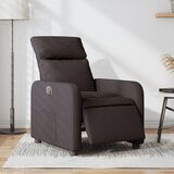 Maison Chic Električni naslanjač - Relax naslanjač temno rjavo blago, (22061885) | Shoptok.si