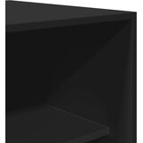 vidaXL Garderobna omara črna 80x50x200 cm inženirski les | Shoptok.si