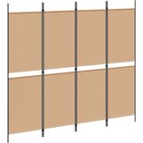  4-panelni pregradni zid Bež 200 x 180 cm Tkanina | Eponuda.ba