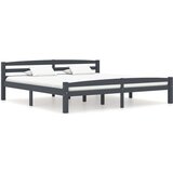  Posteljni okvir temno siv iz trdne borovine 200x200 cm, (20646392) Cene
