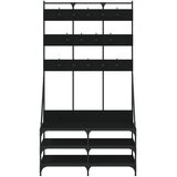  Stalak za odjeću sa spremištem za cipele crni 100 x 40 x 184 cm | shoptok.hr
