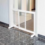 Trixie drvena barijera za pse, 65–108 cm, bela | ePonuda.com