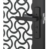  Unutarnja vrata Crna 93 x 201.5 cm Kaljeno staklo aluminij | shoptok.hr