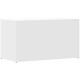  Škrinja za pohranu bijela 84 x 42 x 46 cm od konstruiranog drva | shoptok.hr