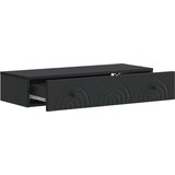 Stolna montirana na zid Crna 87 5 x 34 5 x 17 cm | shoptok.hr