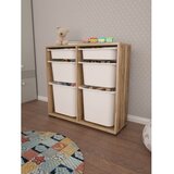 Hanah home višenamenske police carla walnut white | ePonuda.com