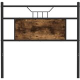  Posteljno vzglavje dimljeni hrast 75 cm inženirski les in jeklo, (21829555) | Shoptok.si