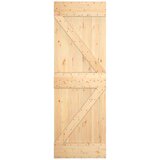  Klizna vrata s priborom za montažu 70 x 210 cm masivna borovina | shoptok.hr