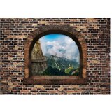  Samoljepljiva foto tapeta - Stony Window: Mountains 392x280 | shoptok.hr