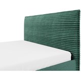 MID.YOU OBLAZINJENA POSTELJA 160 cm x 200 cm , les, tekstil, leseni material temno zelena | Shoptok.si