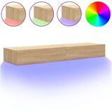 vidaXL TV omarica z LED lučkami 2 kosa sonoma hrast 60x35x15,5 cm | Shoptok.si